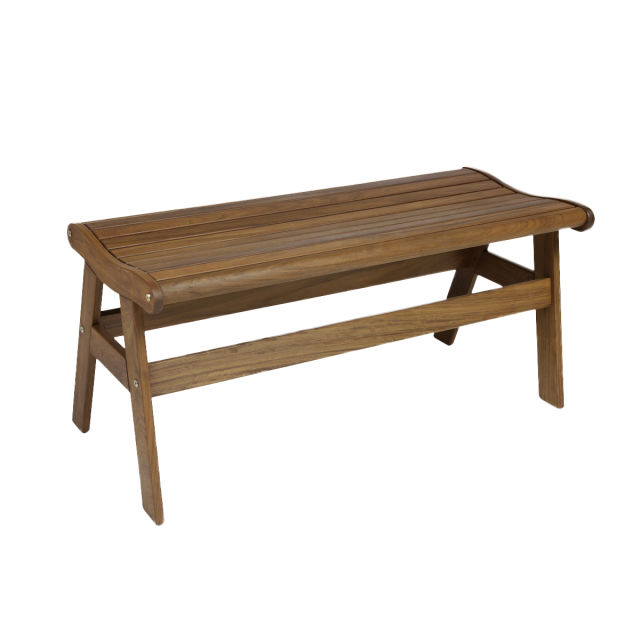 Jensen Outdoor Heritage Amber 43" Ipe Wood Backless Bench