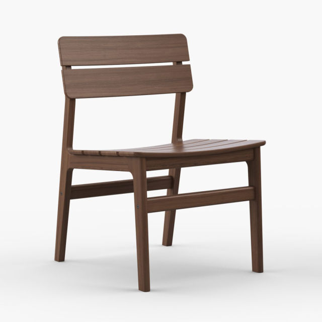 Jensen Outdoor Innova Aurora Ipe Wood Dining Side Chair