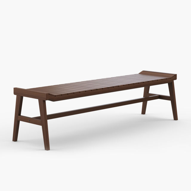 Jensen Outdoor Innova Whisper 72" Ipe Wood Backless Bench