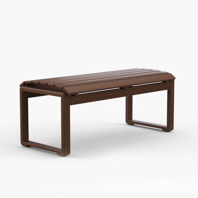 Jensen Outdoor Innova Melody 43" Ipe Wood Backless Bench