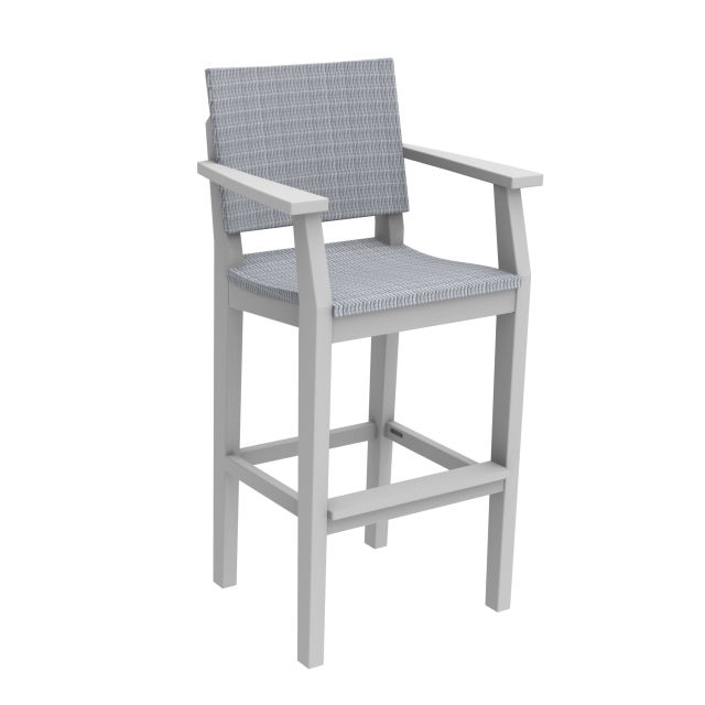 Seaside Casual MAD Recycled Polymer Woven Bar Armchair