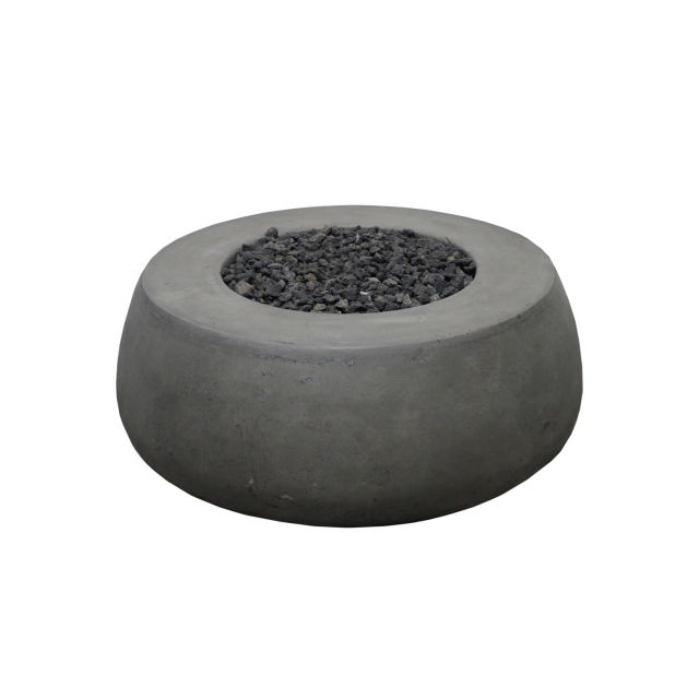 Prism Hardscapes Dune Round 42" Concrete Gas Fire Bowl