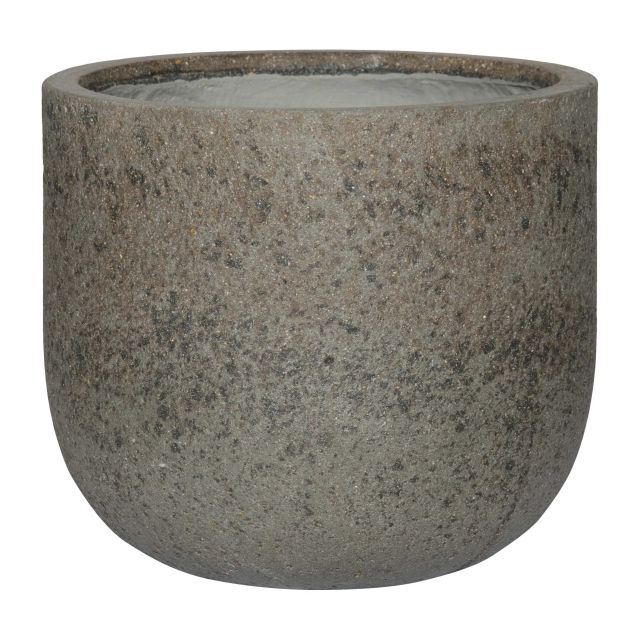 Pottery Pots Stone Cody 15" Round Ficonstone Planter Pot - Dioriet Grey