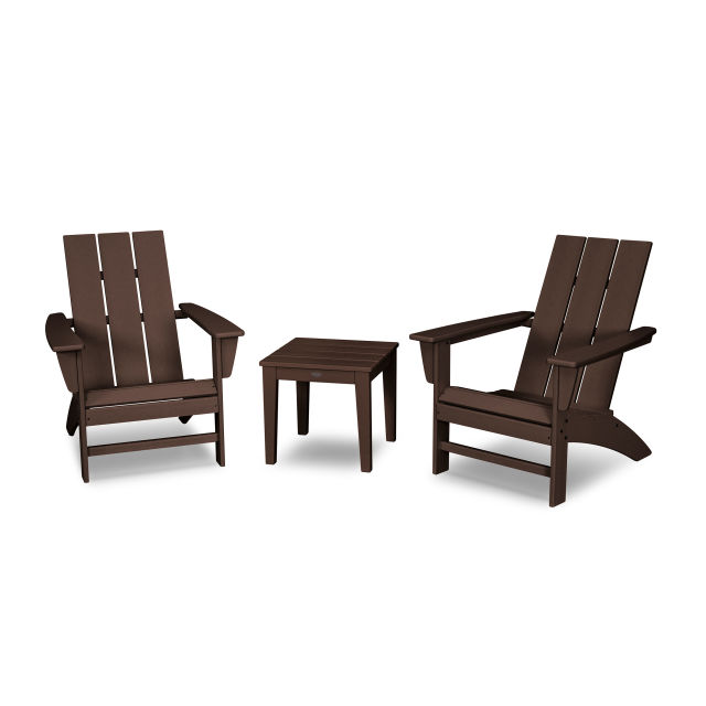 Polywood Modern 3-Piece Adirondack Set