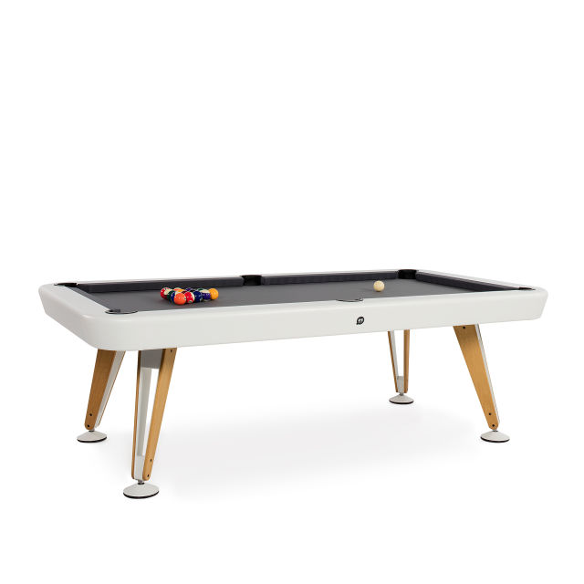 RS Barcelona Diagonal 7' White Indoor Billiard Table