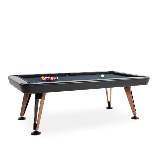RS Barcelona Diagonal 7' Black Indoor Billiard Table