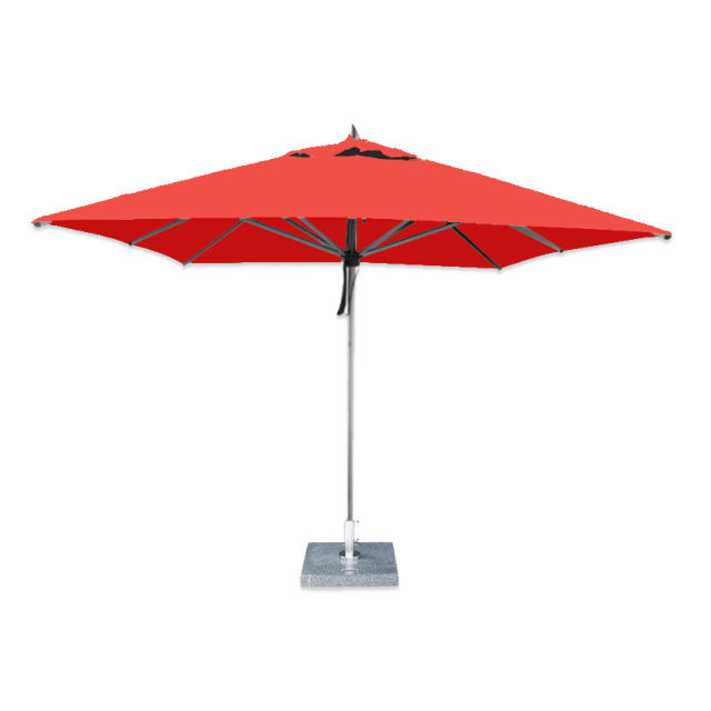 Bambrella Hurricane 8.5’ x 11.5’ Rectangular Aluminum Market Patio Umbrella