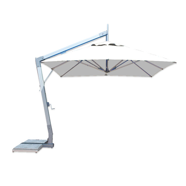 Side Wind Hurricane 8.5’ x 11.5’ Rectangular Aluminum Cantilever Patio Umbrella