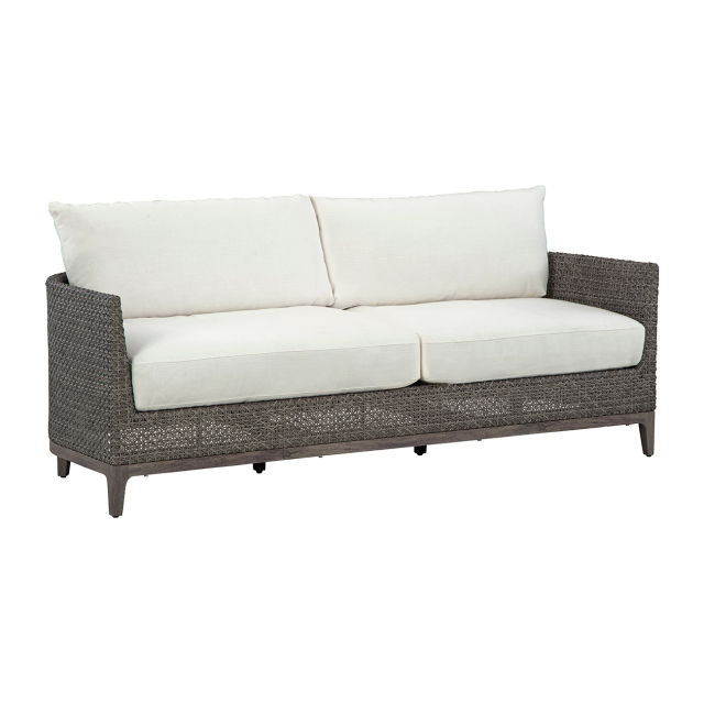Lane Venture Lenox Hill Wicker Sofa with Seat Cushions