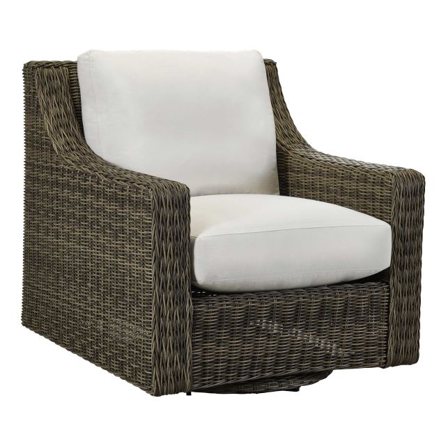 Lane Venture Oasis Wicker Swivel Glider Lounge Chair