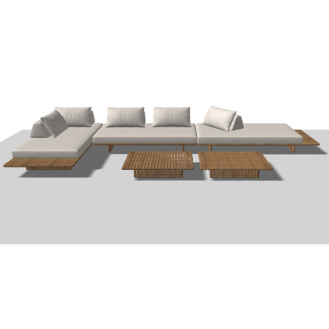 Gloster Deck 6-Piece Outdoor Sectional Set