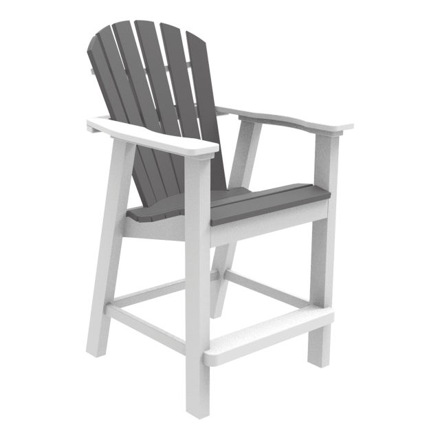 Seaside Casual Shellback Adirondack Recycled Polymer Balcony Armchair