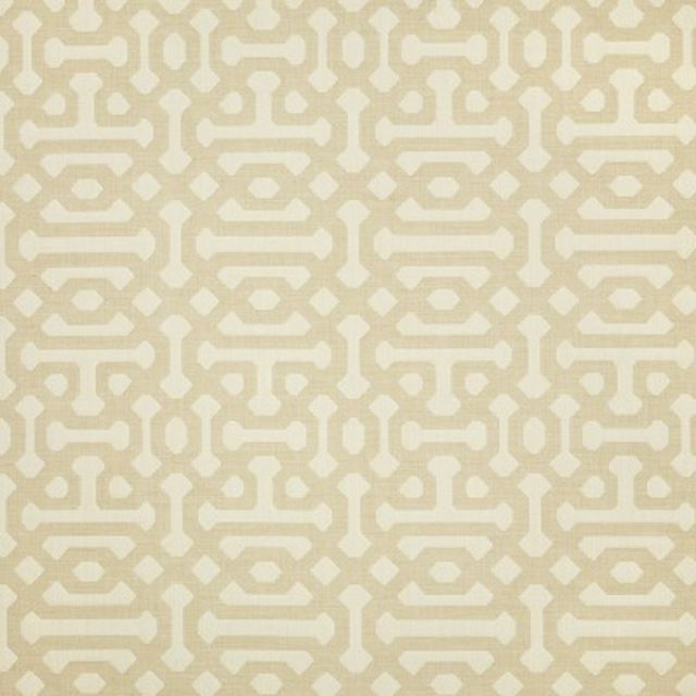 Sunbrella Fretwork Flax Indoor/Outdoor Fabric