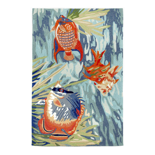 Trans-Ocean Ravella Tropical Fish Ocean Indoor/Outdoor Rug