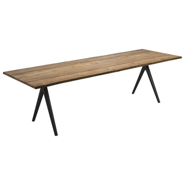 Gloster Raw Split 110" Teak Rectangular Dining Table