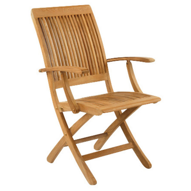 Kingsley Bate Monterey Folding Teak Dining Armchair