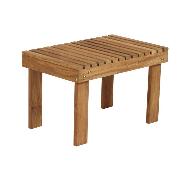 Barlow Tyrie Adirondack 25" Teak Rectangular Side Table