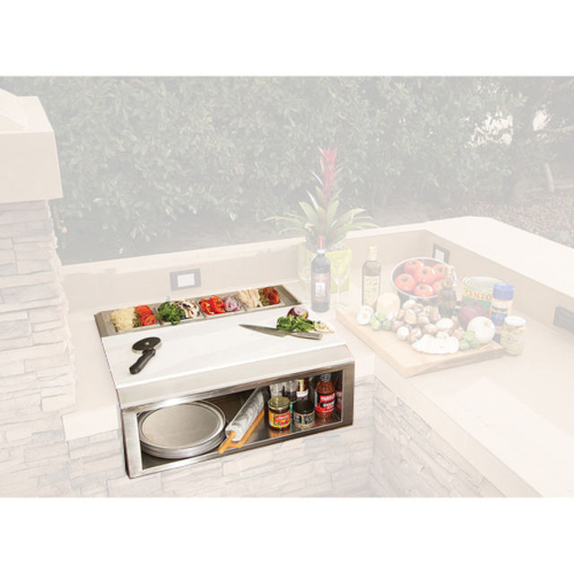 Alfresco Grills 30" Pizza Prep and Garnish Rail