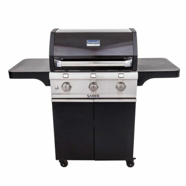 Saber Grills Deluxe Black 3-Burner Freestanding Gas Grill