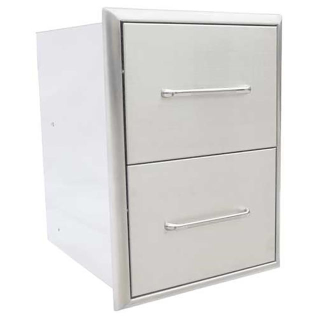 Saber Grills 16" 2-Drawer Outdoor Kitchen Cabinet