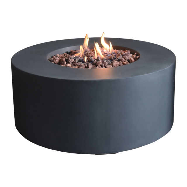 Modeno Venice 34" Round Concrete Gas Fire Table