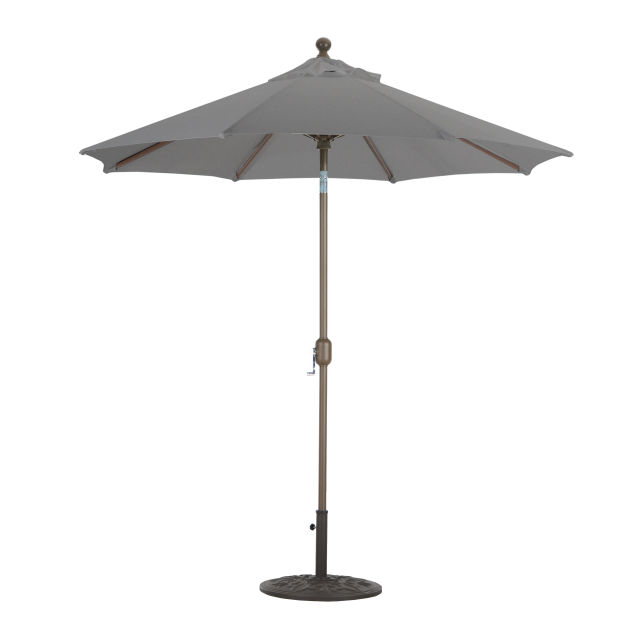 Galtech Auto Tilt 7.5' Octagonal Aluminum Market Patio Umbrella