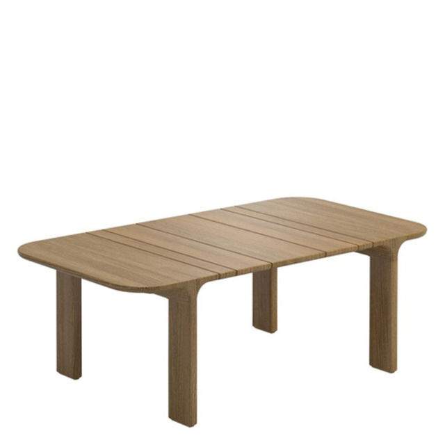 Gloster Loop 38" Teak Rectangular Side Table