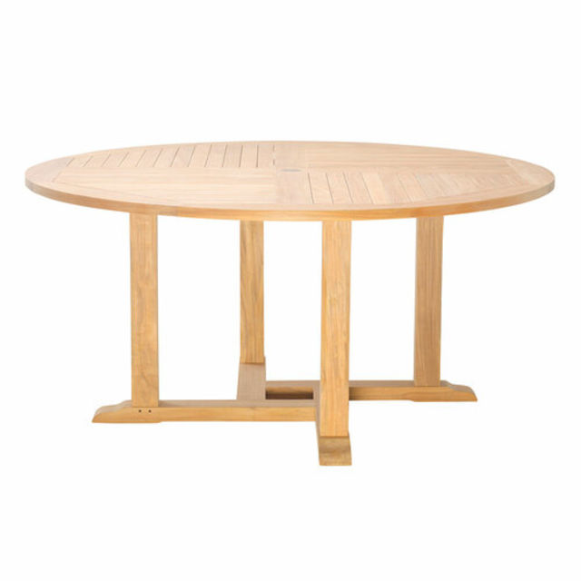 POVL Outdoor Valden 55" Teak Round Dining Table