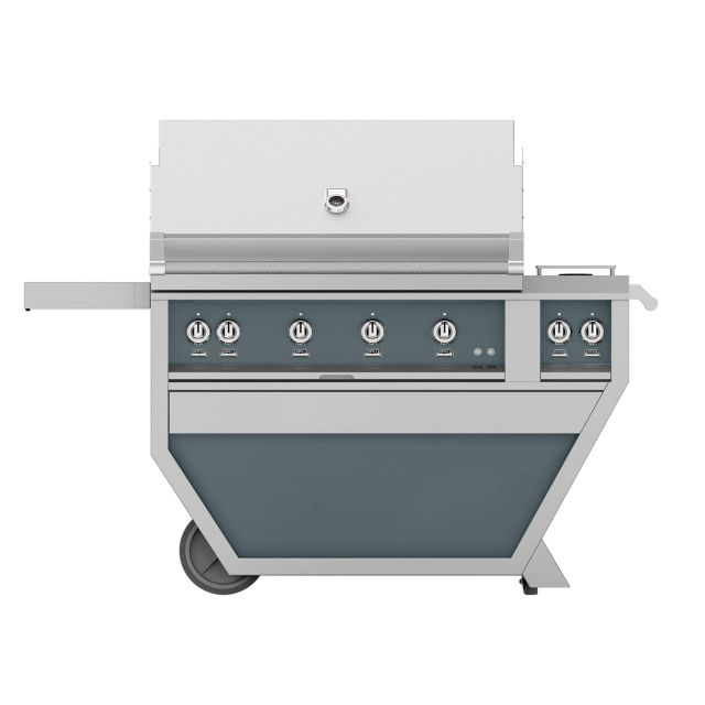 Hestan 42" Freestanding Gas Grill with Rotisserie on Deluxe Cart