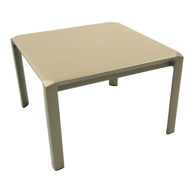 POVL Outdoor Aspen 18" Aluminum Square Side Table