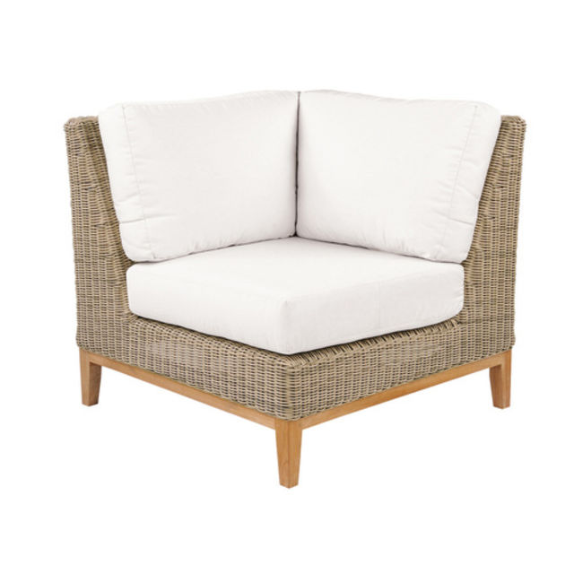 Kingsley Bate Frances Woven Corner Outdoor Sectional Unit