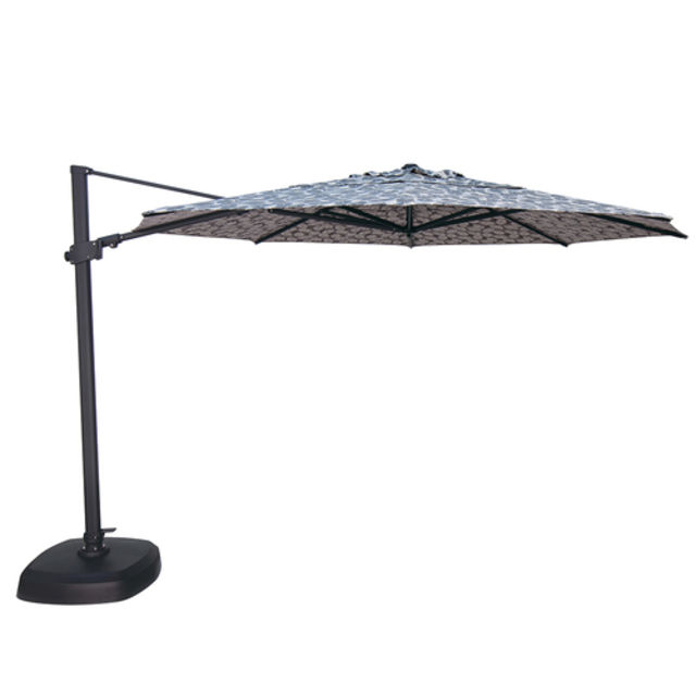 Treasure Garden AG25T 11.5' Octagonal Aluminum Cantilever Patio Umbrella