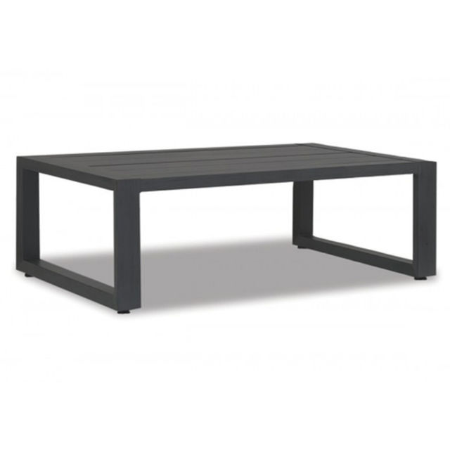 Sunset West Redondo 54" Aluminum Rectangular Coffee Table