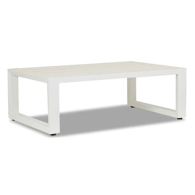 Sunset West Newport 54" Aluminum Rectangular Coffee Table