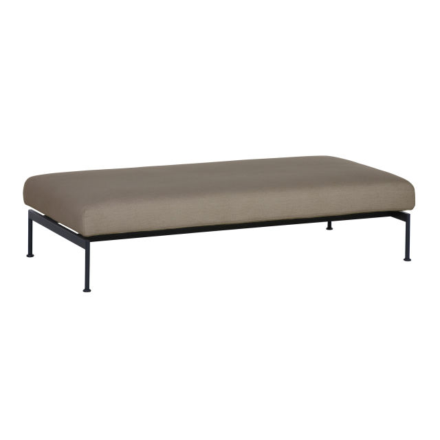 Barlow Tyrie Layout Upholstered Double Ottoman Outdoor Sectional Unit