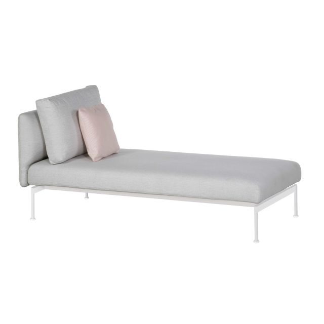 Barlow Tyrie Layout Upholstered Single Lounger Outdoor Sectional Unit