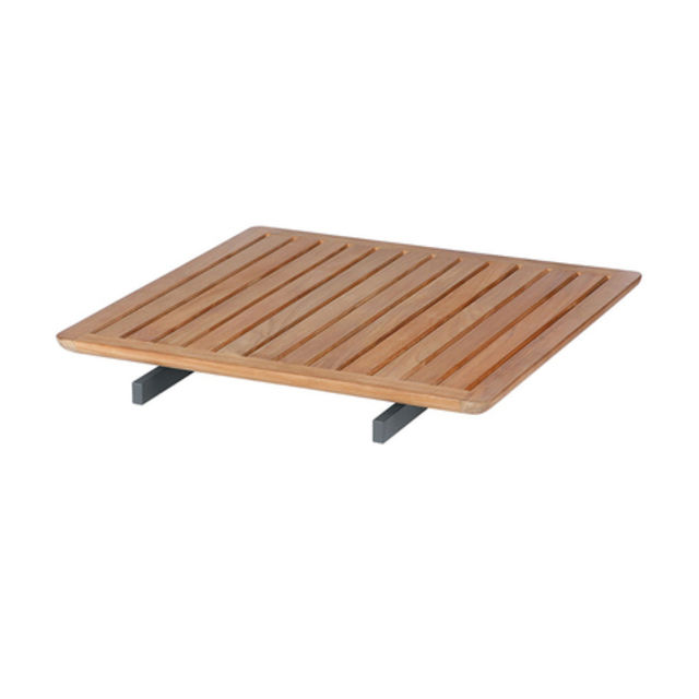 Barlow Tyrie Layout 32" Teak Rectangular Bridging Table