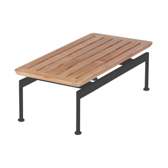 Barlow Tyrie Layout 32" Teak Rectangular Narrow Low Table