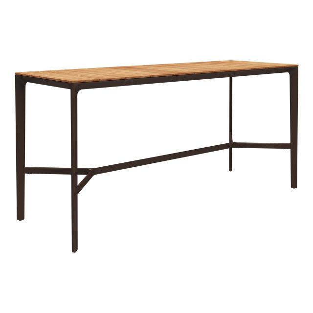 Gloster Carver 87" Aluminum Rectangular Bar Table