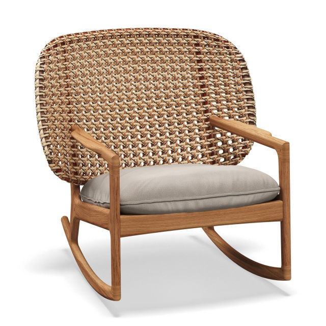 Gloster Kay Teak Low Back Teak Rocking Chair