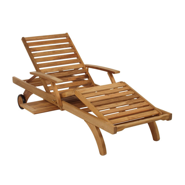 Barlow Tyrie Capri Ultra Teak Chaise Lounge