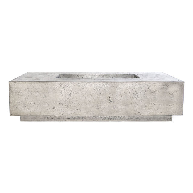 Prism Hardscapes Tavola 4 Rectangular 66" Concrete Gas Fire Table