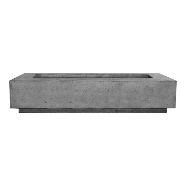 Prism Hardscapes Tavola 6 Rectangular 90" Concrete Gas Fire Table