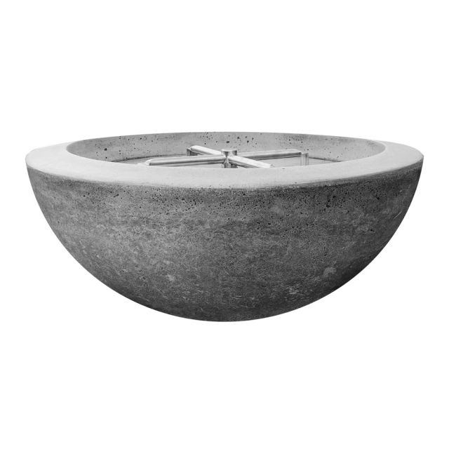 Prism Hardscapes Moderno 2 Round 29" Concrete Gas Fire Bowl