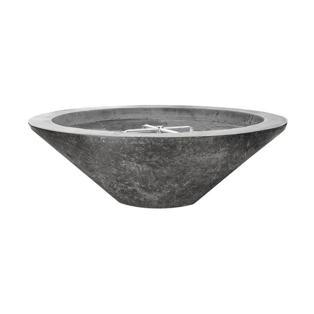 Prism Hardscapes Embarcadero Round 48" Concrete Gas Fire Bowl