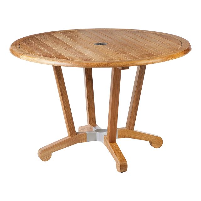 Barlow Tyrie Chesapeake 45" Teak Round Dining Table