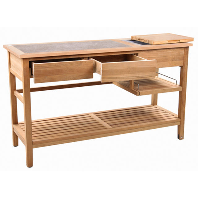 POVL Outdoor Calera 59" Teak Rectangular Buffet Table