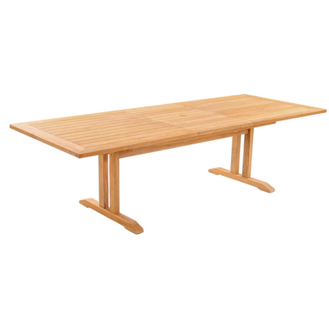 POVL Outdoor Calera 79" - 103" Teak Extending Rectangular Dining Table