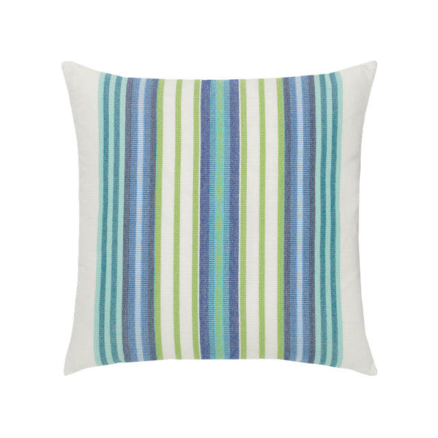 Elaine Smith 20" x 20" Summer Stripe Sunbrella Outdoor Pillow