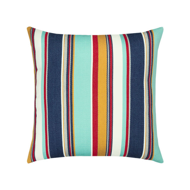 Elaine Smith 20" x 20" Sicily Stripe Sunbrella Outdoor Pillow